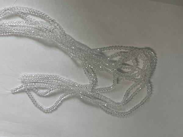 Spark Briolette Beads Crystal 4mm