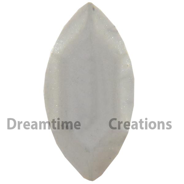 Iron On Rhinestud Oval 8x4 Pearl