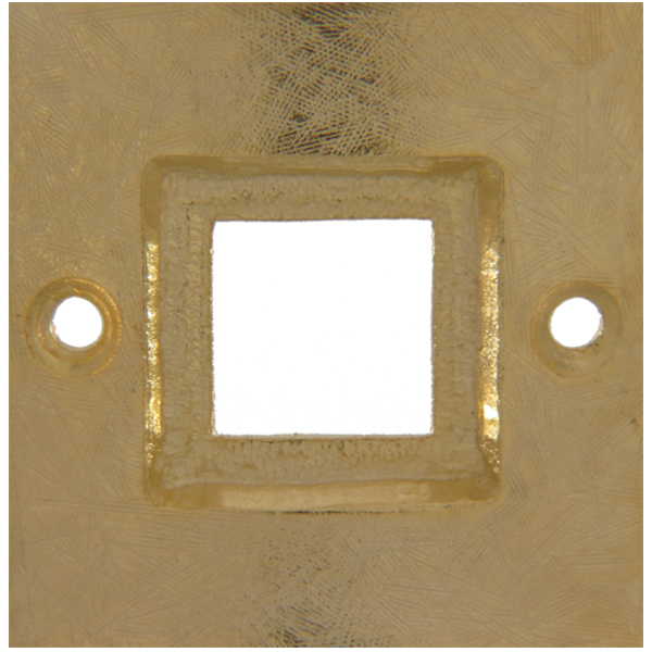 Bracelet Part Setting 38 mm for Dreamtime Crystal 4439 Square Ring Crystal 20 mm Gold Plated
