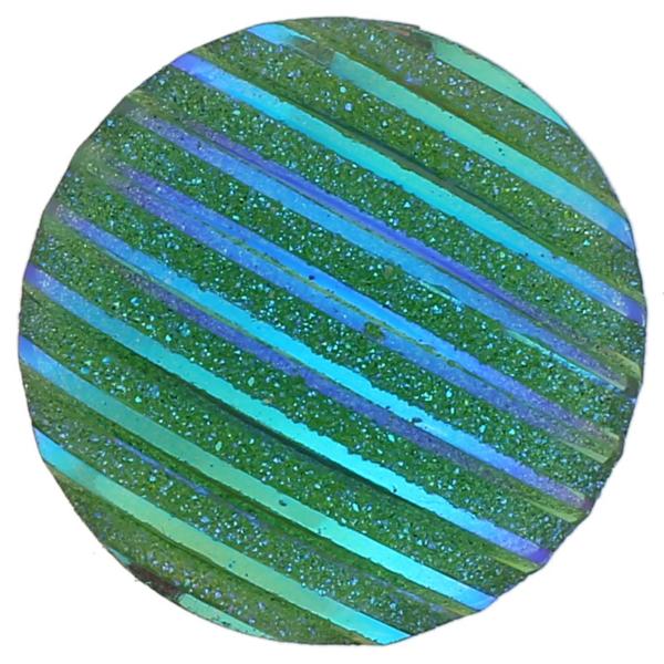 Green Ridged Glass Snap