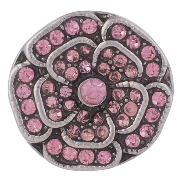 Light Rose Double Flower Silver Snap