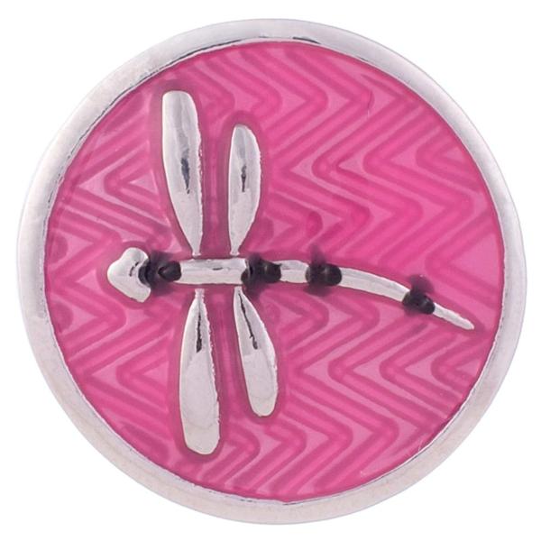 Dragonfly on Pink Background Snap