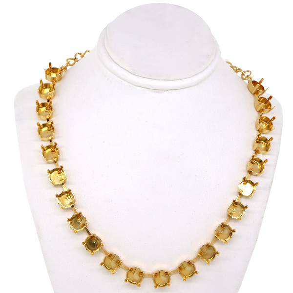 Empty ss39 Rivoli Round Necklace 22 Box Gold Chain