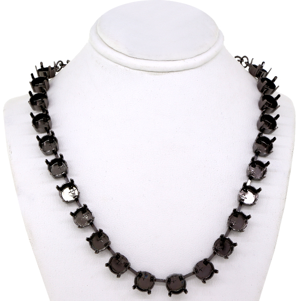 Empty ss39 Rivoli Round Necklace 22 Box Hematite Chain