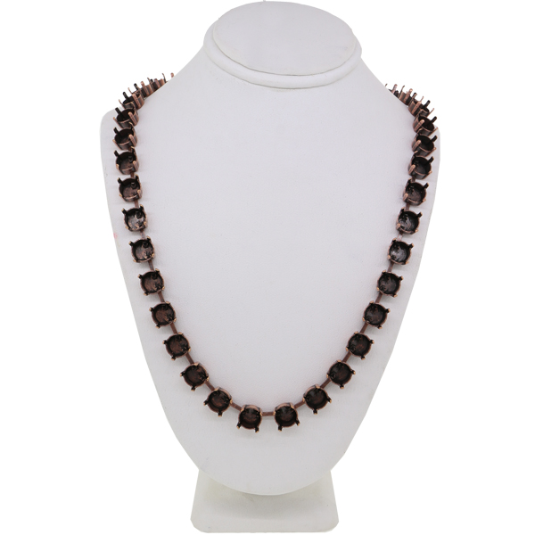 Empty ss39 Rivoli Round Necklace 38 Box Copper Ox Chain