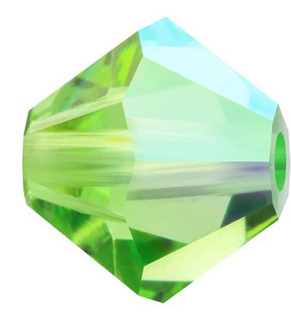 Preciosa Bicone Bead 3mm Peridot AB