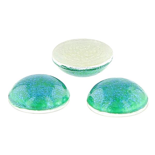 Iron On Domed Metal Nailheads 3mm Peacock (Pearl Studs)