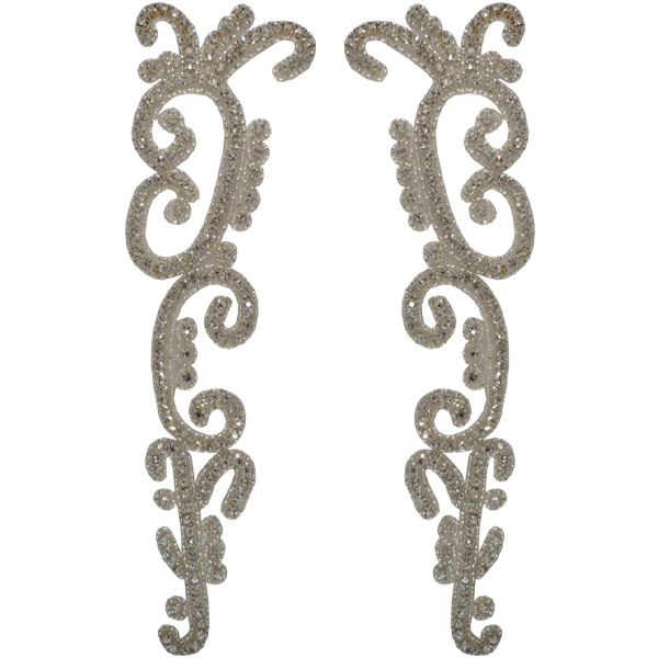 Rhinestone Appliqu&eacute; Pair