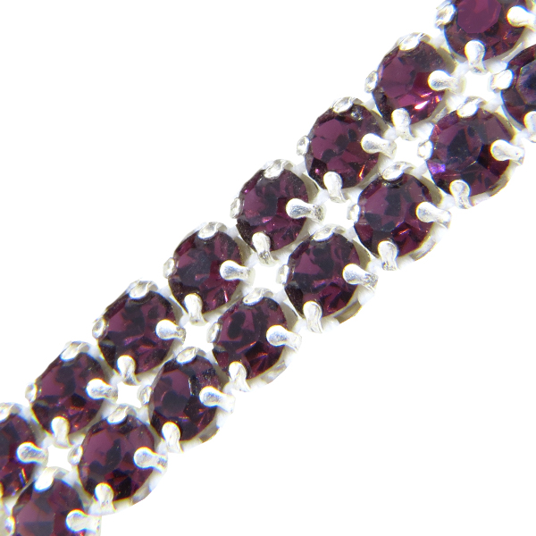 Metal Set Rhinestone Banding 2 Row