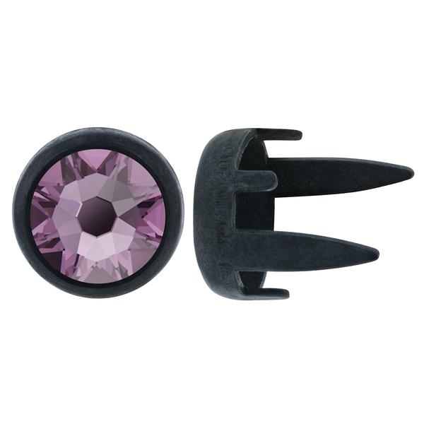 Dreamtime Crystal "Bling in the Ring" Pre-Set Rhinestones ss34 Iris/Black