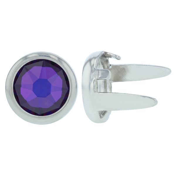 Dreamtime Crystal "Bling in the Ring" Pre-Set Rhinestones ss34 Volcano/Silver