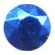 6mm Iron On Sapphire Rhinestuds