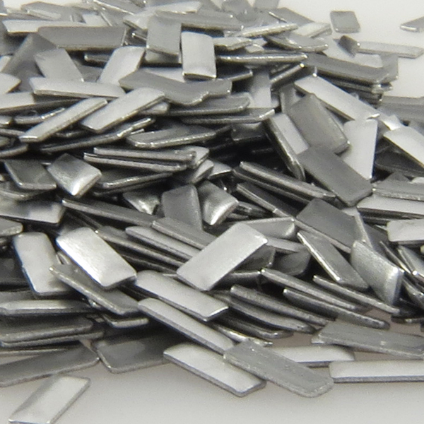 Swarovski 3490/010082 Rectangle Hotfix Iron-on Nailhead Brushed Silver 7x3mm