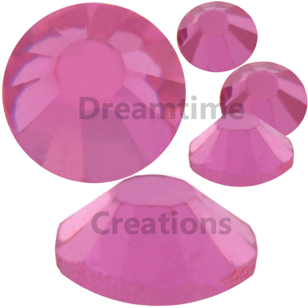 Spark Flatback Rhinestones 20ss Rose