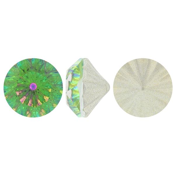 Bling! 1088/G Round Pointed Back Chatons Vitrail Rose ss39