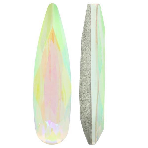 Bling! Crystal Teardrop Shape Faceted Fancy Stone, Crystal AB 10x3mm