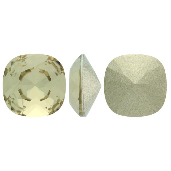 Bling! 4470 Crystal Square Cushion-Cut Fancy Stone, Light Colorado Topaz 12mm