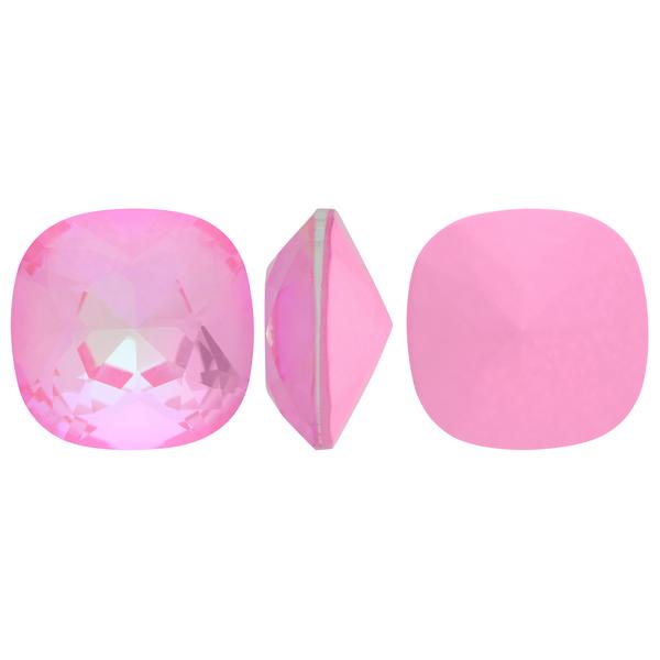 Bling! 4470 Crystal Square Cushion-Cut Fancy Stone, Bubblegum MI 12mm