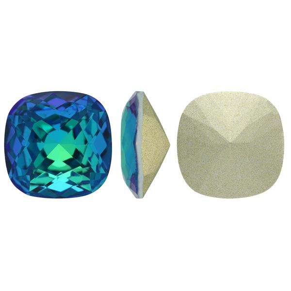 Bling! 4470 Crystal Square Cushion Faceted Fancy Stone, Sphinx 12mm