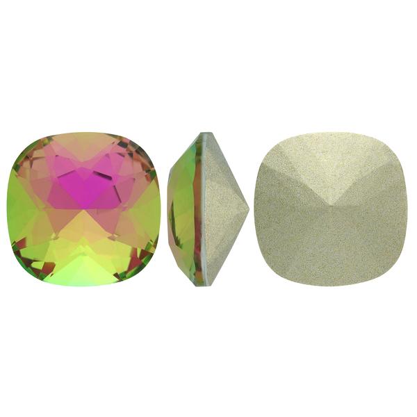 Bling! Crystal Square Cushion Faceted Fancy Stone, Vitrail Rose 12mm