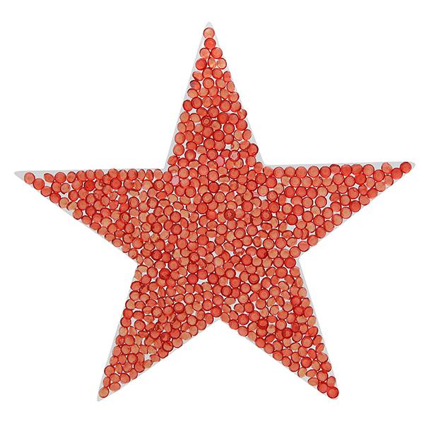 Rhinestone Rock Iron On Applique Patch Lt. Siam 4"