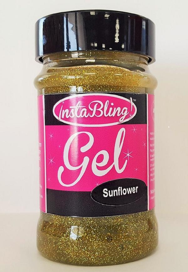 InstaBling Gel Adhesive with Glittery Shine in it! Sunflower