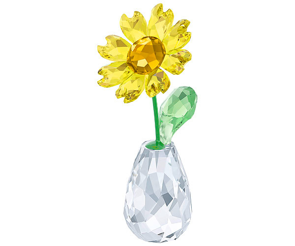 Swarovski Collection Crystal Flower Pot with Sun Flower Dreamtime