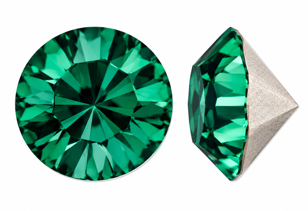 Alora Chaton Pointed Back Stones 39ss Emerald