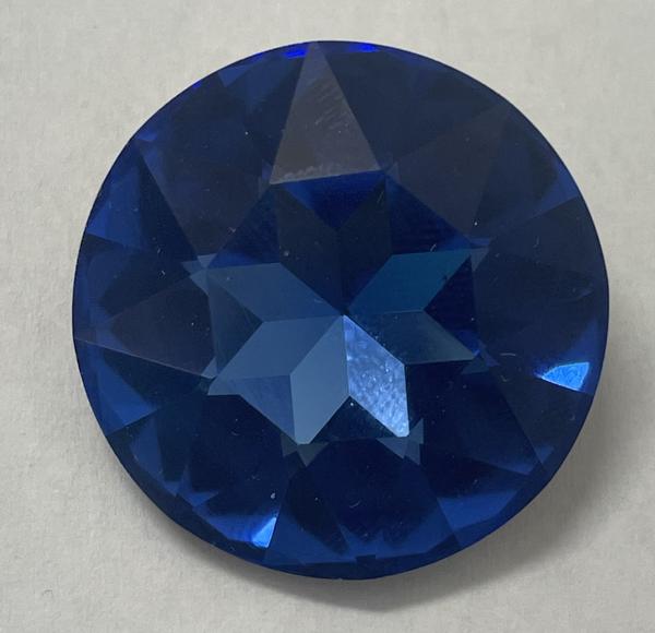 Bling! 1201 Fancy Round Stone Sapphire 27mm