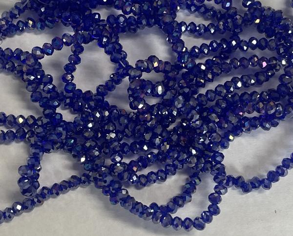 Spark Briolette Beads Cobalt AB 4mm