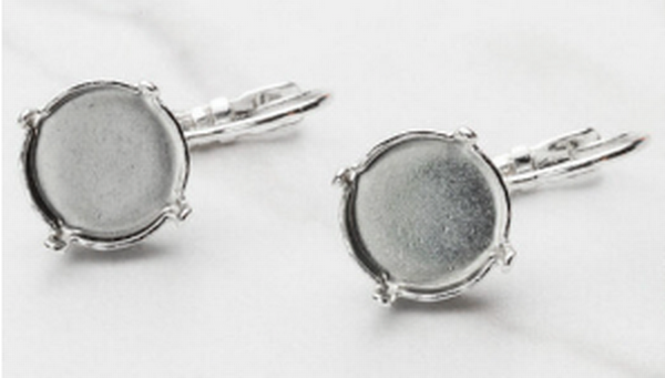 Low Profile Drop Earrings 11mm Lever Back for Dreamtime Crystal 1122 11mm (ss47) Brass Ox Pair