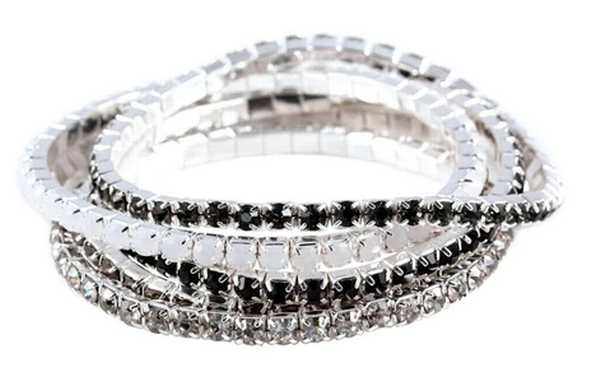 Evening Affair Rhinestone Buncher Bracelets