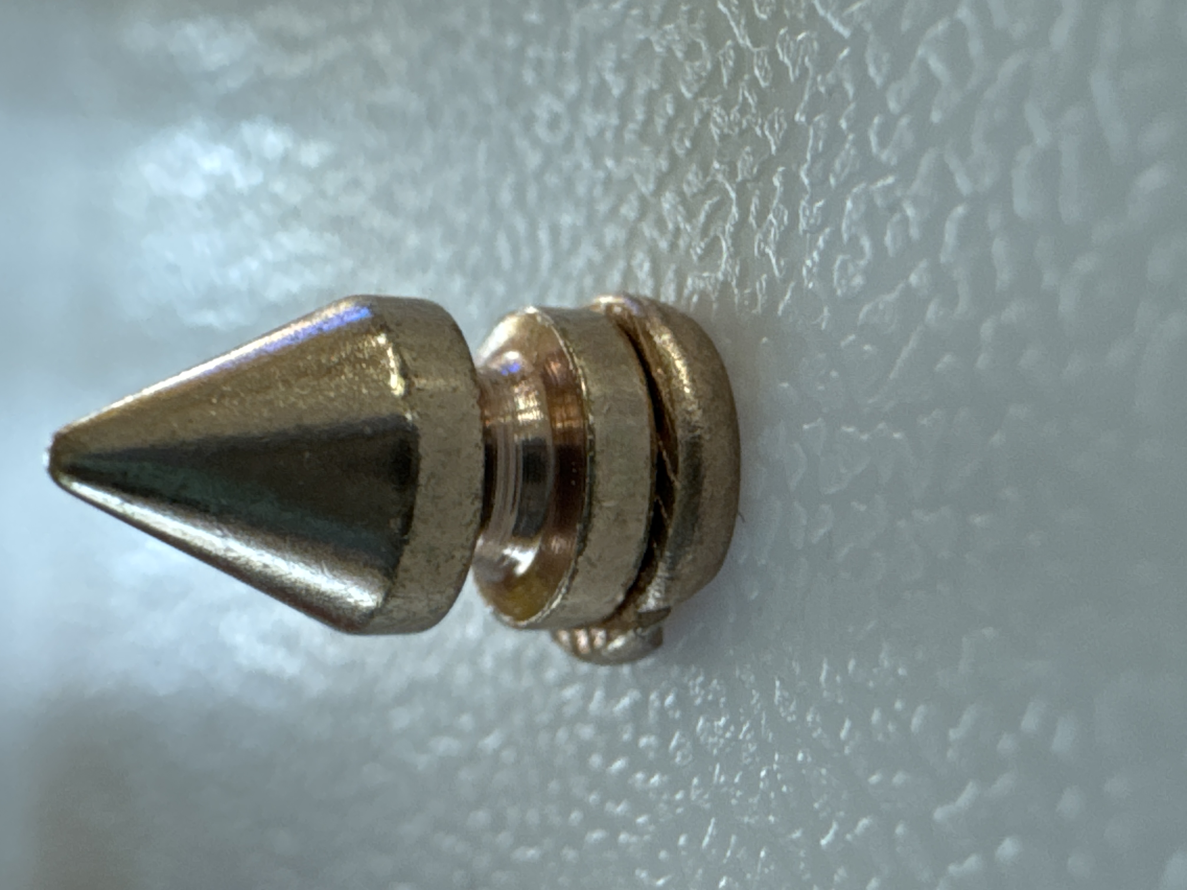 Screw Back Tree 19x10mm Rose Gold Spike