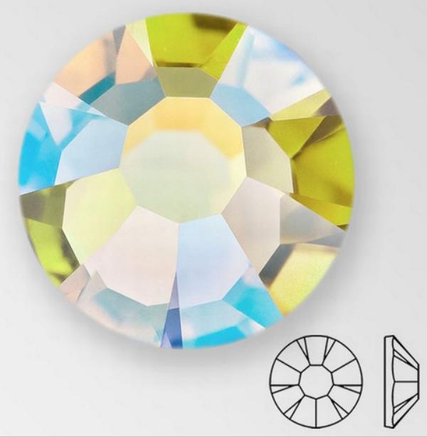 Preciosa MC MAXIMA Flat Back Acid Yellow AB SS20