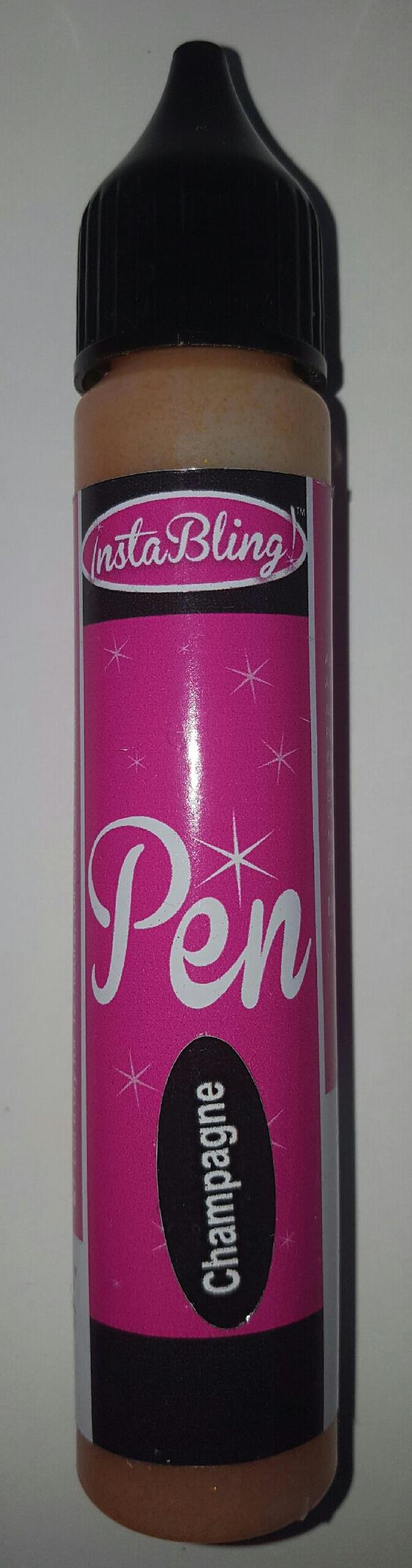 InstaBling Pen Adhesive with Glittery Shine in it! Champagne