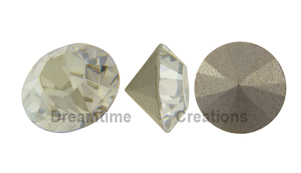 Dreamtime Crystal DC 1028 Chaton Crystal Silver Shade PP14