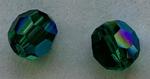 Swarovski 5000 Round Bead Majestic Green Shimmer 4mm