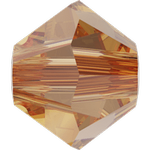 Dreamtime Crystal DC 5328 Bicone Bead Light Colorado Topaz 4mm