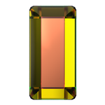 Dreamtime Crystal DC 2510 Baguette Flat Back Crystal Vitrail Medium 3.7x1.9mm