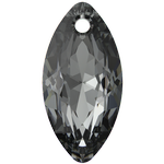 Dreamtime Crystal DC 6437 Marquise Cut Pendant Crystal Silver Night 16 mm