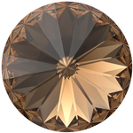 Dreamtime Crystal DC 1122 Rivoli Round Stone Reinvented Light Smoked Topaz 12mm