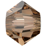 Dreamtime Crystal DC 5328 Bicone Bead Reinvented Light Smoked Topaz 4mm