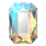 Dreamtime Crystal DC 2602 Emerald Cut Flatback Crystal Shimmer 14x10mm