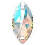 Dreamtime Crystal DC 3223 Navette Sew-on Crystal Shimmer 18x9mm