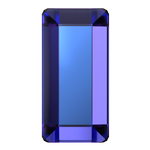 Dreamtime Crystal DC 2510 Baguette Flat Back Crystal Heliotrope 3.7x1.9mm
