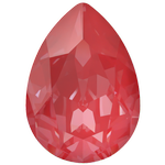 Dreamtime Crystal DC 4320 Pear Shaped Fancy Stone Crystal Poppy Red Ignite 14x10mm