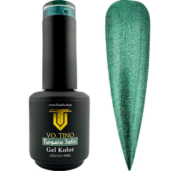 Tino Vo Kolor Satin Gel Polish, Turquoise Satin