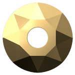 Dreamtime Crystal DC 3188 Lochrosen Crystal Aurum 5mm