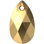 Dreamtime Crystal DC 6106 Pear Shaped Pendant Crystal Aurum 22mm