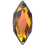 Dreamtime Crystal DC 2201 Marquise (Navette) Flat Back Crystal Vitrail Medium 4x1.8mm
